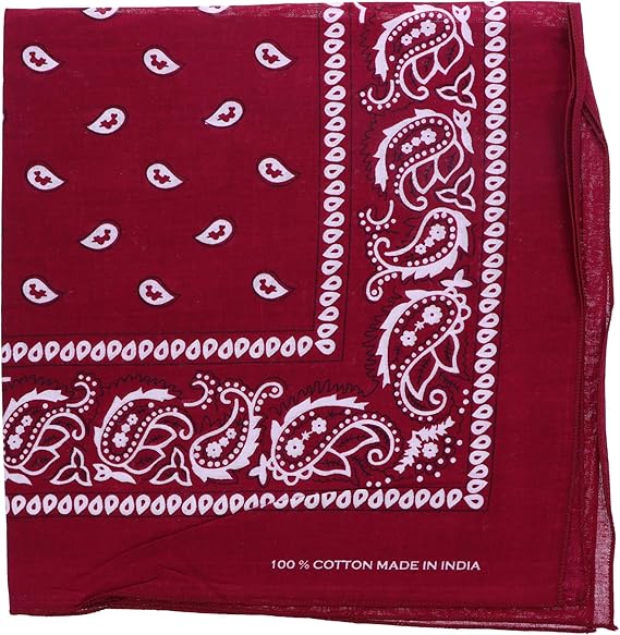 へ Motique Accessories Extra Large Paisley Bandana 27x27 Inch | eBay